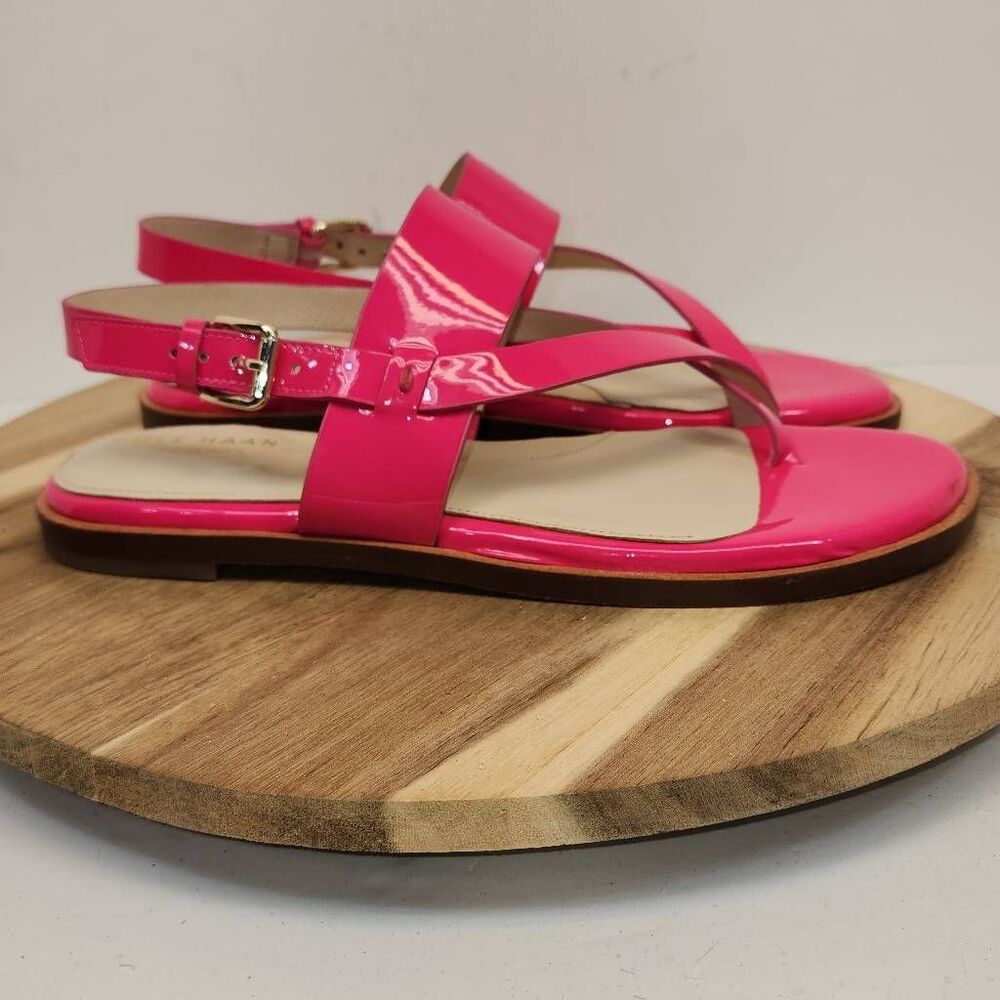 Cole Haan Anica Sandal Hot Pink Patent Leather Women's Size 7B